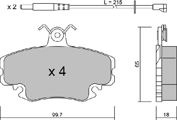 Aisin BPRE-1004 - Тормозные колодки, дисковые, комплект autospares.lv