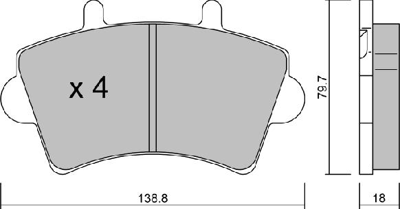 AISIN BPRE-1005 - Тормозные колодки, дисковые, комплект autospares.lv