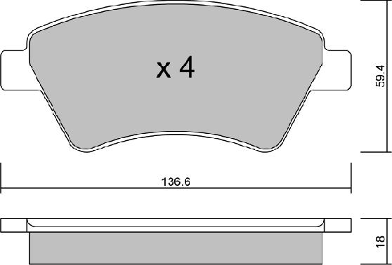 Aisin BPRE-1002 - Тормозные колодки, дисковые, комплект autospares.lv