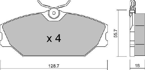 Aisin BPRE-1013 - Тормозные колодки, дисковые, комплект autospares.lv