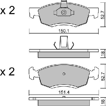 Aisin BPRE-1012 - Тормозные колодки, дисковые, комплект autospares.lv