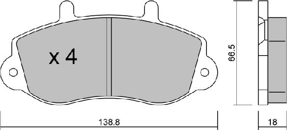 Aisin BPRE-1020 - Тормозные колодки, дисковые, комплект autospares.lv