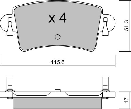 Aisin BPRE-2004 - Тормозные колодки, дисковые, комплект autospares.lv