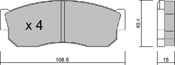 Aisin BPSB-1901 - Тормозные колодки, дисковые, комплект autospares.lv