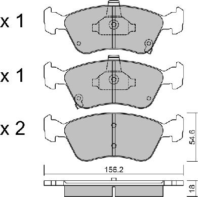 AISIN BPTO-1920 - Тормозные колодки, дисковые, комплект autospares.lv