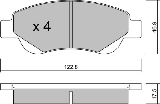 Aisin BPTO-1008 - Тормозные колодки, дисковые, комплект autospares.lv