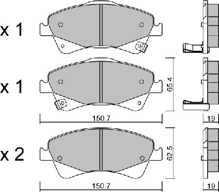 Aisin BPTO-1018 - Тормозные колодки, дисковые, комплект autospares.lv