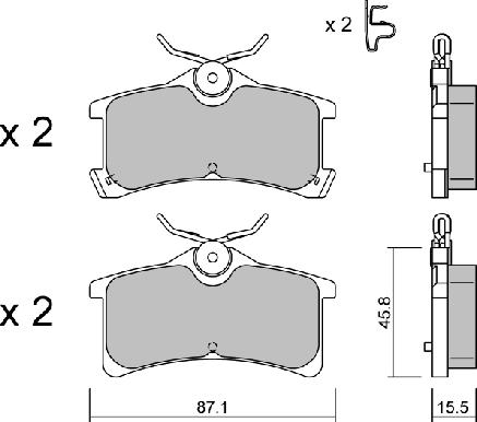 Aisin BPTO-2009 - Тормозные колодки, дисковые, комплект autospares.lv