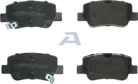 Aisin BPTO-2010 - Тормозные колодки, дисковые, комплект autospares.lv