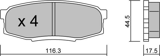 AISIN BPTO-2013 - Тормозные колодки, дисковые, комплект autospares.lv