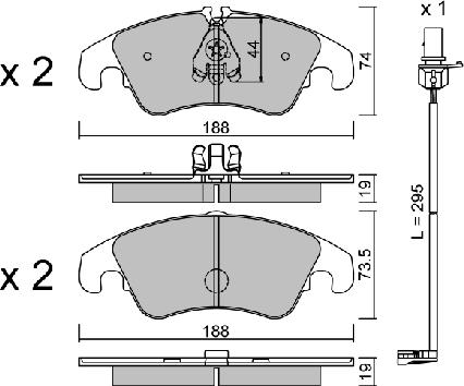 Aisin BPVW-1017 - Тормозные колодки, дисковые, комплект autospares.lv