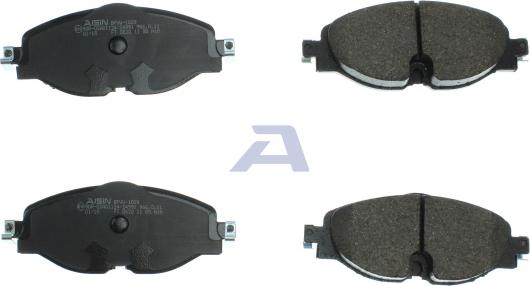 AISIN BPVW-1029 - Тормозные колодки, дисковые, комплект autospares.lv