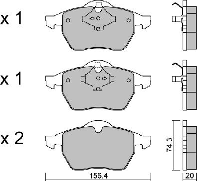 Triscan 362130460-70772 - Тормозные колодки, дисковые, комплект autospares.lv