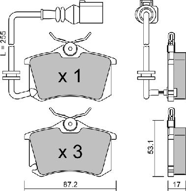 AISIN BPVW-2004 - Тормозные колодки, дисковые, комплект autospares.lv