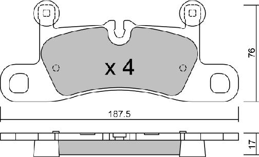 AISIN BPVW-2011 - Тормозные колодки, дисковые, комплект autospares.lv