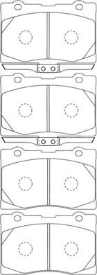 Aisin C1N044 - Тормозные колодки, дисковые, комплект autospares.lv