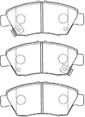 Aisin C1N016 - Тормозные колодки, дисковые, комплект autospares.lv