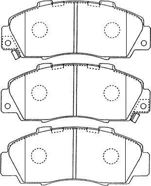 Aisin C1N018 - Тормозные колодки, дисковые, комплект autospares.lv