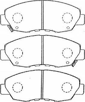 Aisin C1N034 - Тормозные колодки, дисковые, комплект autospares.lv