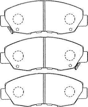 AISIN C1N035 - Тормозные колодки, дисковые, комплект autospares.lv