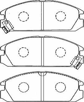 Aisin C1N033 - Тормозные колодки, дисковые, комплект autospares.lv