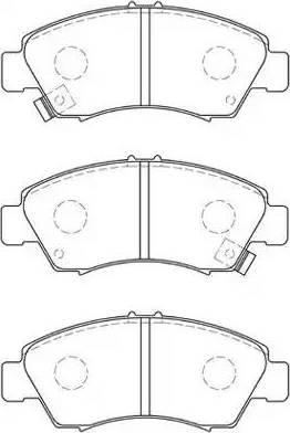 Aisin C1N020 - Тормозные колодки, дисковые, комплект autospares.lv