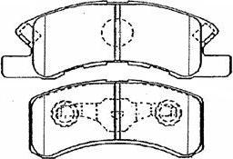 Aisin D1N046 - Тормозные колодки, дисковые, комплект autospares.lv