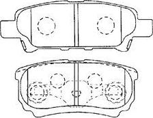 Aisin D2N049 - Тормозные колодки, дисковые, комплект autospares.lv