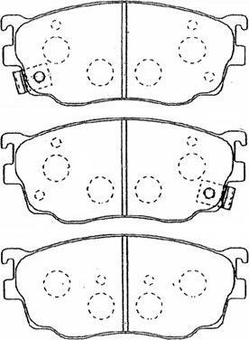 Aisin E1N042 - Тормозные колодки, дисковые, комплект autospares.lv