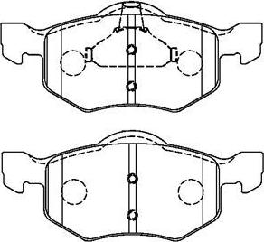 Aisin E1N066 - Тормозные колодки, дисковые, комплект autospares.lv