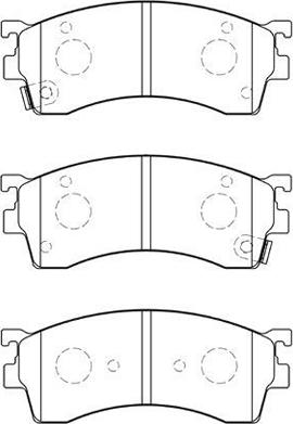 Aisin E1N026 - Тормозные колодки, дисковые, комплект autospares.lv