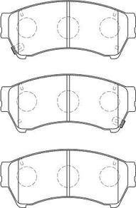 Aisin E1N071 - Тормозные колодки, дисковые, комплект autospares.lv