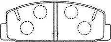 Aisin E2N033 - Тормозные колодки, дисковые, комплект autospares.lv