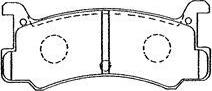 AISIN E2N032 - Тормозные колодки, дисковые, комплект autospares.lv