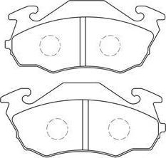 Aisin F1N003 - Тормозные колодки, дисковые, комплект autospares.lv