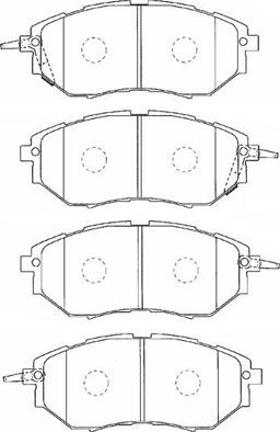 Aisin F1N019 - Тормозные колодки, дисковые, комплект autospares.lv