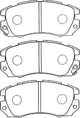 Aisin F1N011 - Тормозные колодки, дисковые, комплект autospares.lv