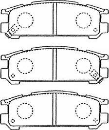 Aisin F2N012 - Тормозные колодки, дисковые, комплект autospares.lv