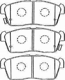 Aisin G1N006 - Тормозные колодки, дисковые, комплект autospares.lv