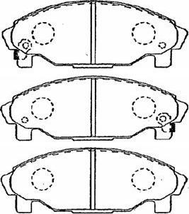 Aisin G1N017 - Тормозные колодки, дисковые, комплект autospares.lv