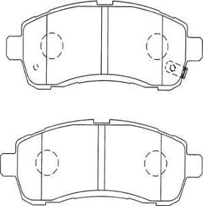 Aisin SN502P - Тормозные колодки, дисковые, комплект autospares.lv