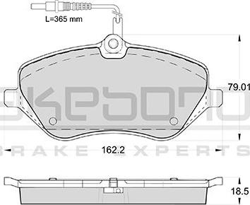 Akebono AN-4448WKE - Тормозные колодки, дисковые, комплект autospares.lv