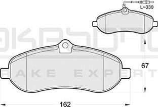 Akebono AN-4452WKE - Тормозные колодки, дисковые, комплект autospares.lv