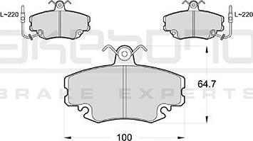 Akebono AN-4408WKE - Тормозные колодки, дисковые, комплект autospares.lv