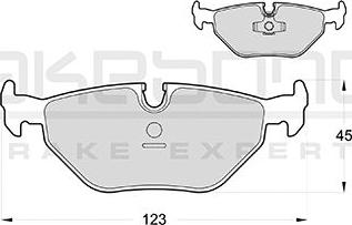 Akebono AN-4416K - Тормозные колодки, дисковые, комплект autospares.lv