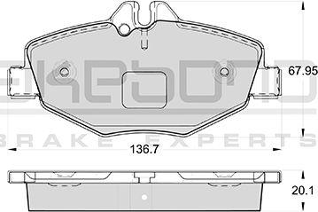 Akebono AN-4569WK - Тормозные колодки, дисковые, комплект autospares.lv