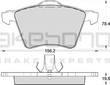 Akebono AN-4565WK - Тормозные колодки, дисковые, комплект autospares.lv