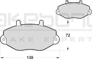 Akebono AN-4578WKE - Тормозные колодки, дисковые, комплект autospares.lv