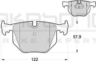 Akebono AN-4606K - Тормозные колодки, дисковые, комплект autospares.lv