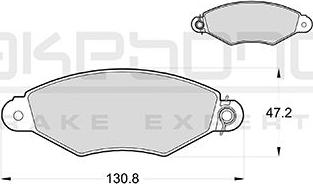 Akebono AN-4056KE - Тормозные колодки, дисковые, комплект autospares.lv